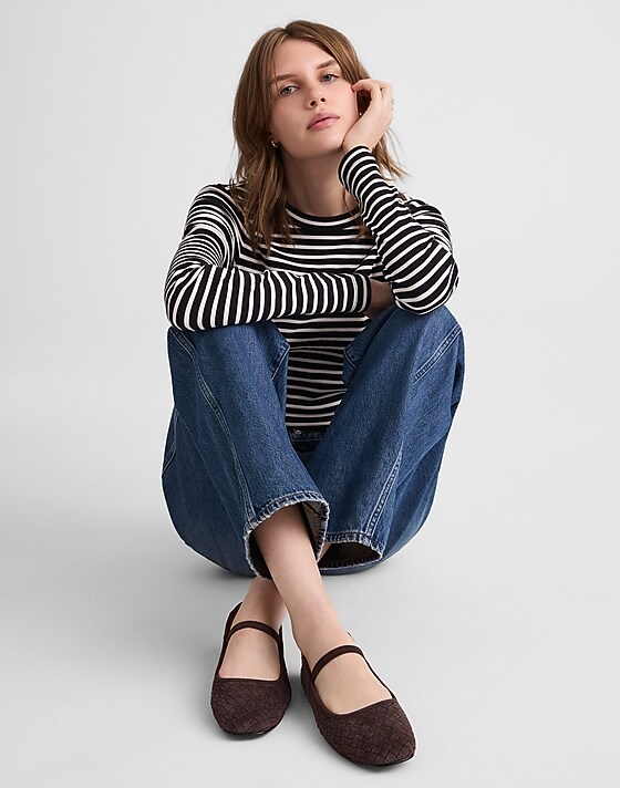 Madewell The Greta Ballet Flat Dark Roast