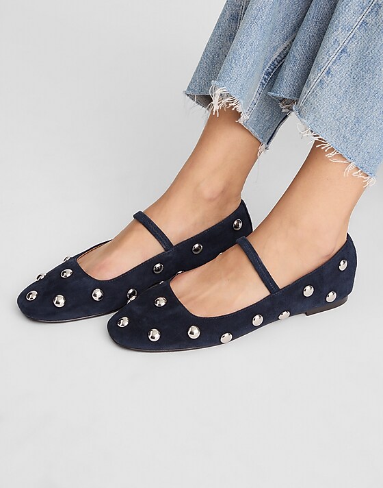 Madewell The Greta Ballet Flat Deep Indigo