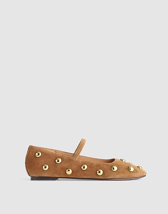 madewell The Greta Ballet Flat dried acorn