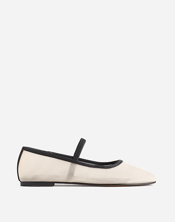 madewell The Greta Ballet Flat ecru multi