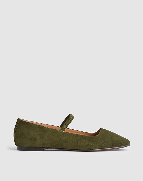 madewell The Greta Ballet Flat loden