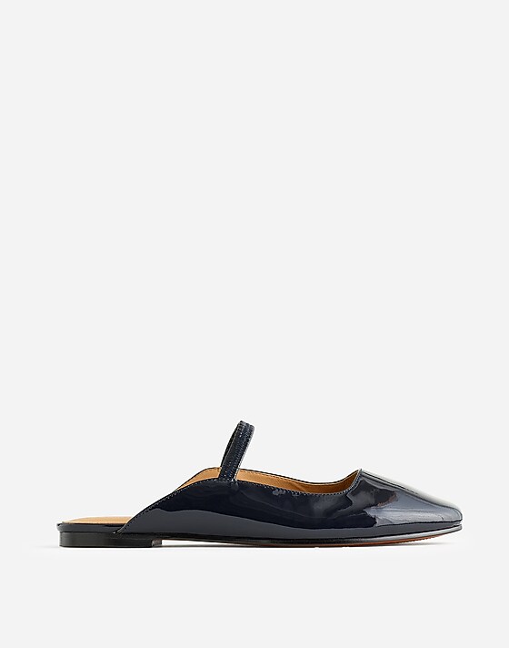 madewell The Greta Ballet Flat Mule deep indigo