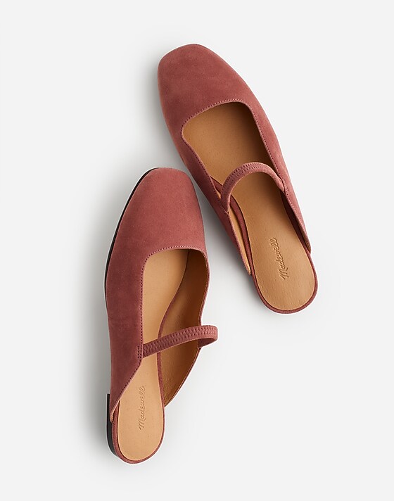 Madewell The Greta Ballet Flat Mule Withered Rose