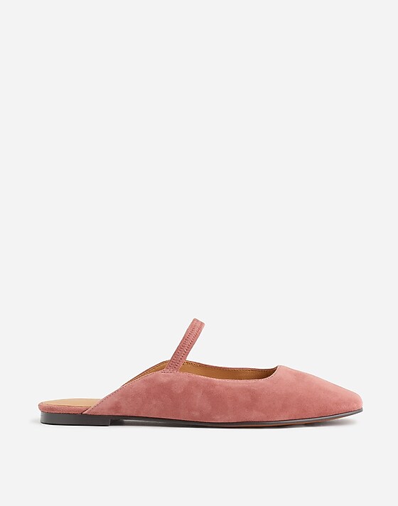 madewell The Greta Ballet Flat Mule withered rose