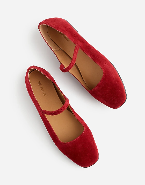 Madewell The Greta Ballet Flat Ruby Port