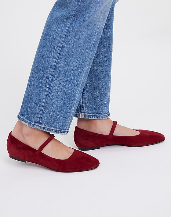 Madewell The Greta Ballet Flat Ruby Port