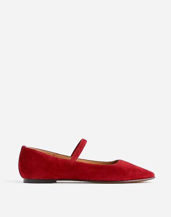 madewell The Greta Ballet Flat ruby port