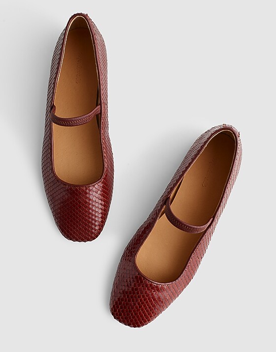 Madewell The Greta Ballet Flat Stained Rosewood