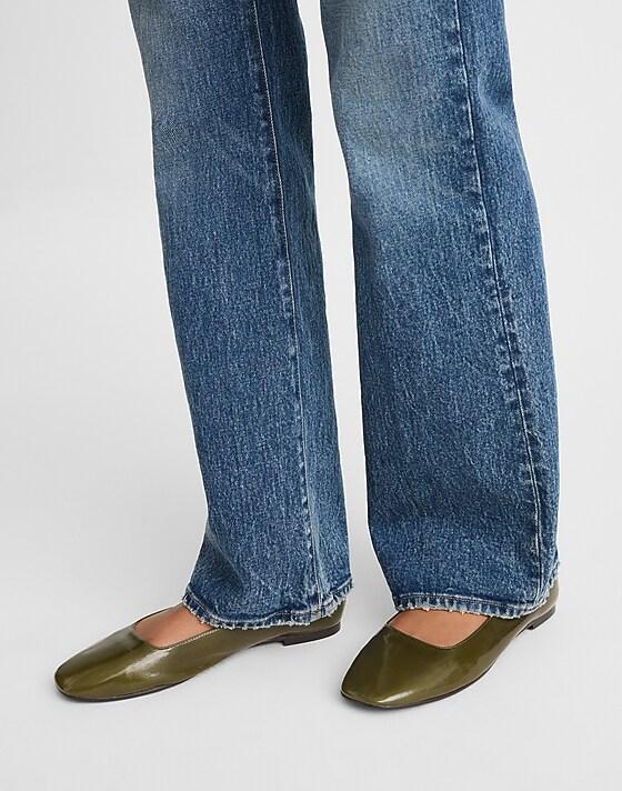 Madewell The Greta Ballet Flat Vintage Moss