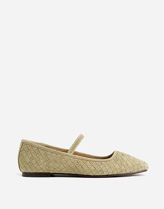 madewell The Greta Ballet Flat washed olive