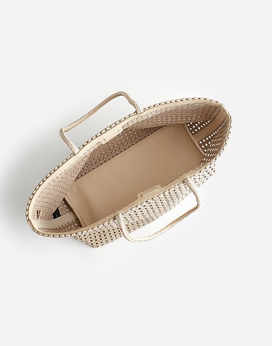 Madewell The Handwoven Cane Tote Alabaster