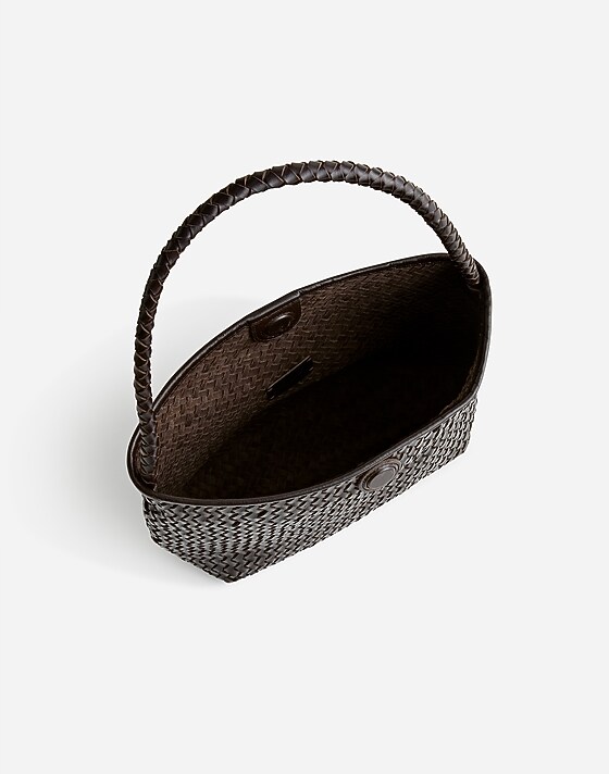 Madewell The Handwoven Shoulder Bag Coffee Bean