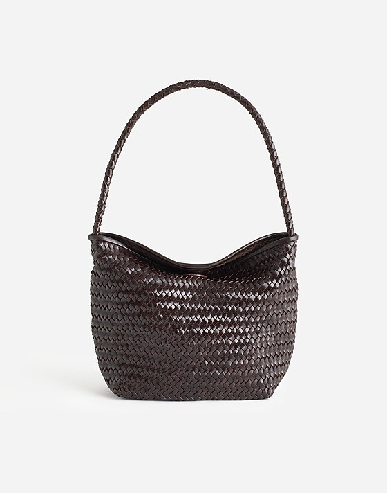 madewell The Handwoven Shoulder Bag coffee bean