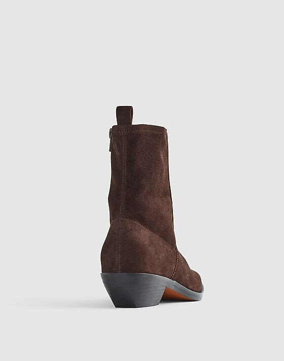 Madewell The Idris Ankle Boot Dark Carob