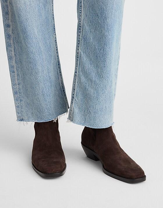 Madewell The Idris Ankle Boot Dark Carob