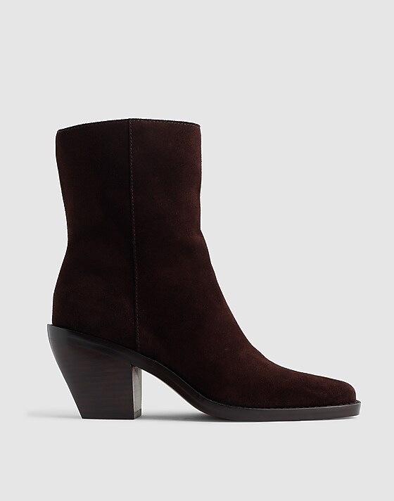 madewell The Idris Side-Zip Ankle Boot coffee bean