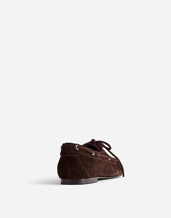 Madewell The Jamie Boat Shoe Dark Carob