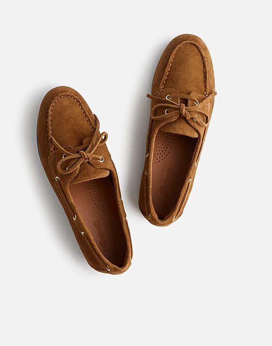 Madewell The Jamie Boat Shoe Dried Acorn
