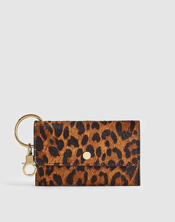 madewell The Keyring Pouch caramel multi