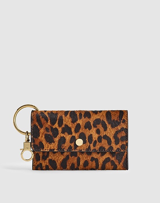 madewell The Keyring Pouch caramel multi