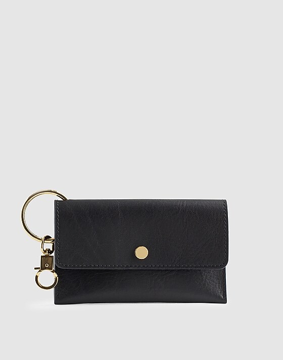 madewell The Keyring Pouch true black