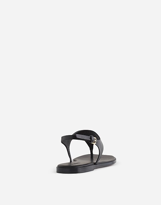 Madewell The Kira Covered Thong Sandal True Black