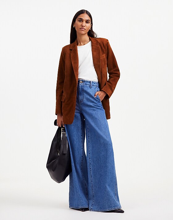 madewell The Kline Blazer soft mahogany