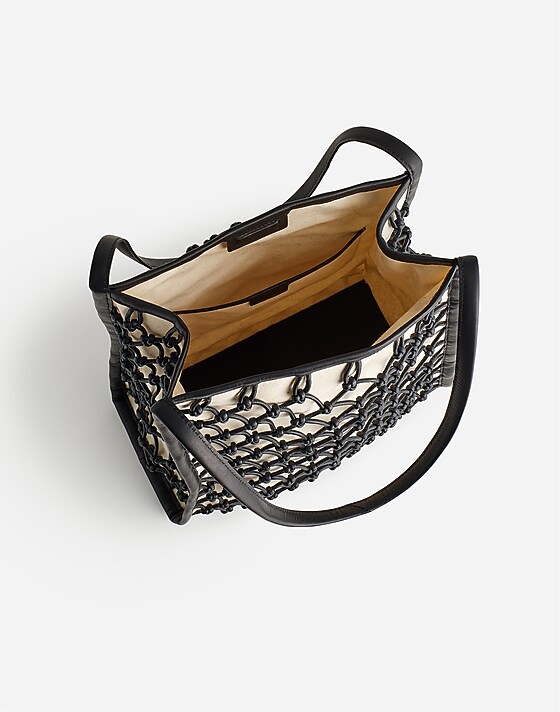 Madewell The Leather Knot Bag True Black Multi