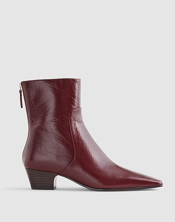 madewell The Lexie Ankle Boot aged wine