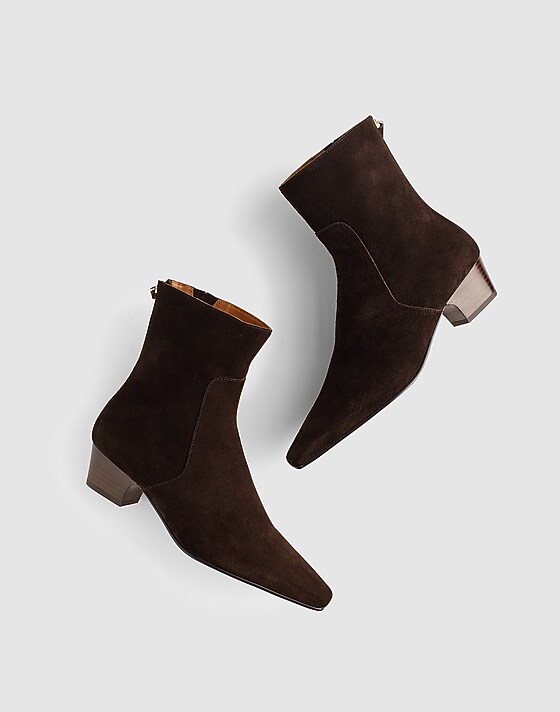 Madewell The Lexie Ankle Boot Dark Carob