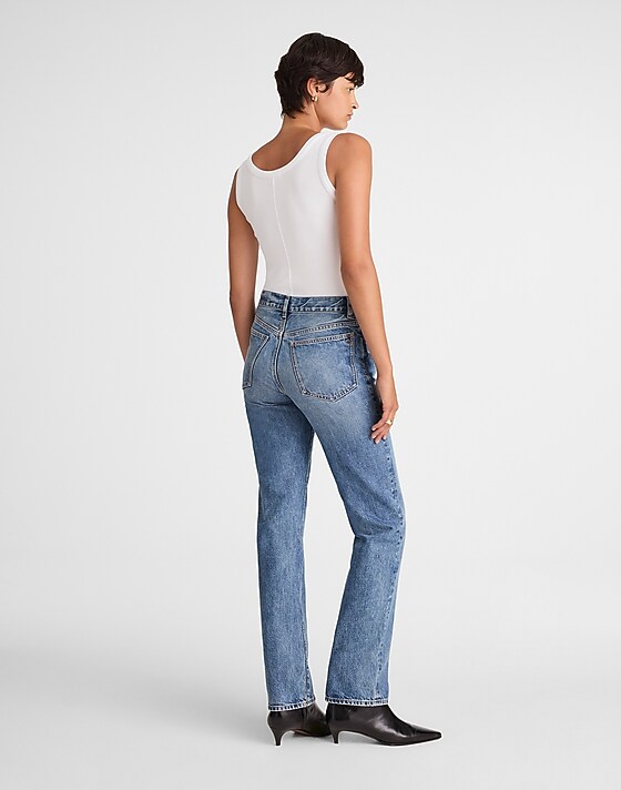 Madewell The Longline Straight Jean Atlin Wash