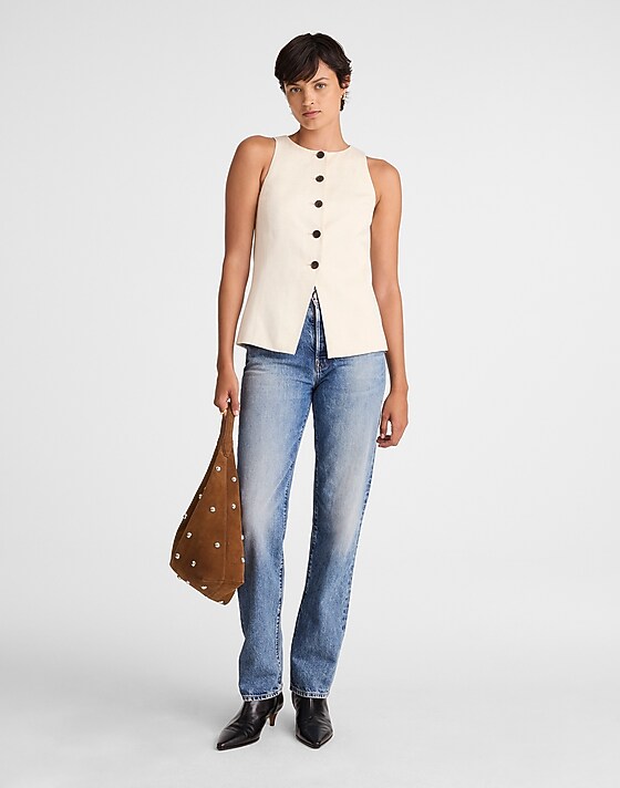 madewell The Longline Straight Jean atlin wash