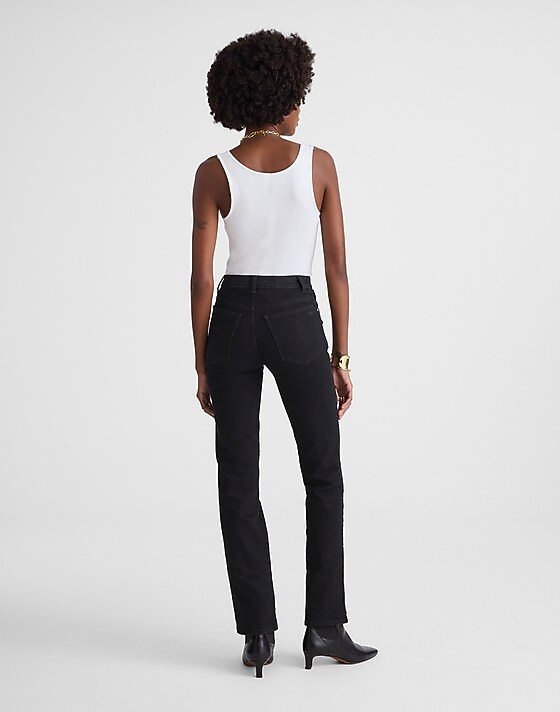 Madewell The Longline Straight Jean Black Frost