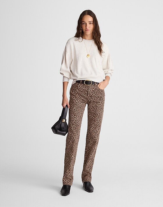 madewell The Longline Straight Jean dark mocha