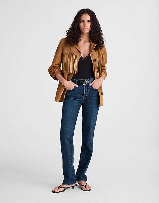 madewell The Longline Straight Jean mckinney wash