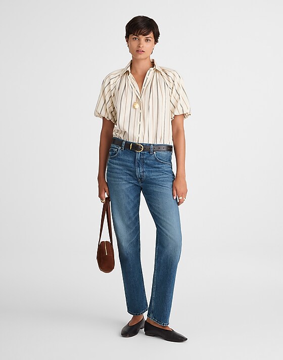 madewell The Low-Slung Taper Jean middledale wash