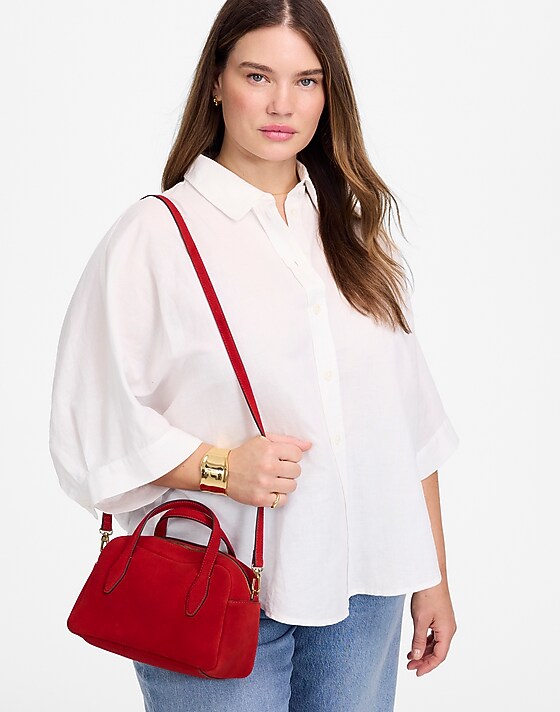 Madewell The Medium Crossbody Bag Bandana Red