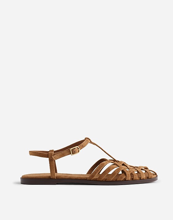 madewell The Milano Fisherman Sandal cumin