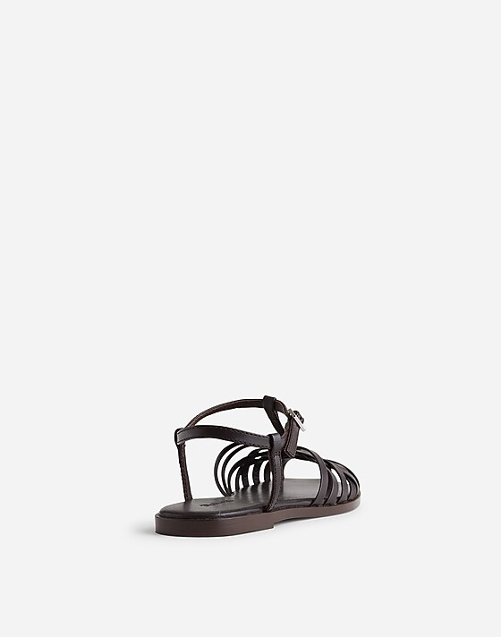 Madewell The Milano Fisherman Sandal Dark Carob