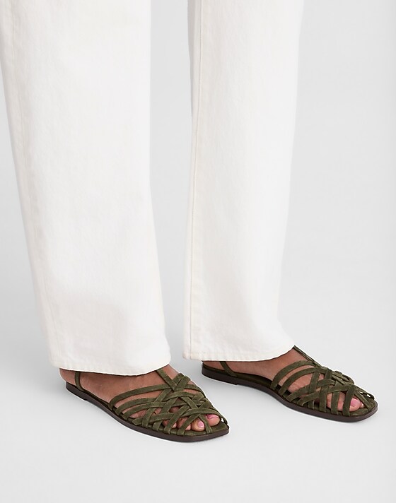 Madewell The Milano Fisherman Sandal Loden