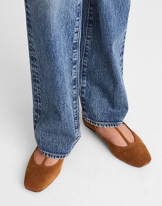 Madewell The Mylie T-Strap Flat Russet