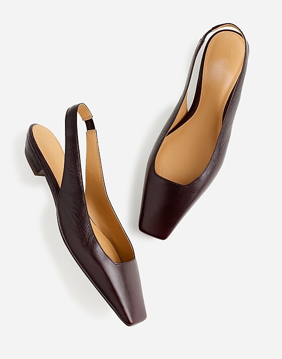 Madewell The Ophelia Slingback Flats Espresso Bean
