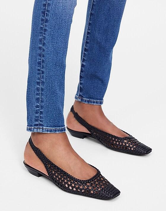 Madewell The Ophelia Slingback Flats True Black