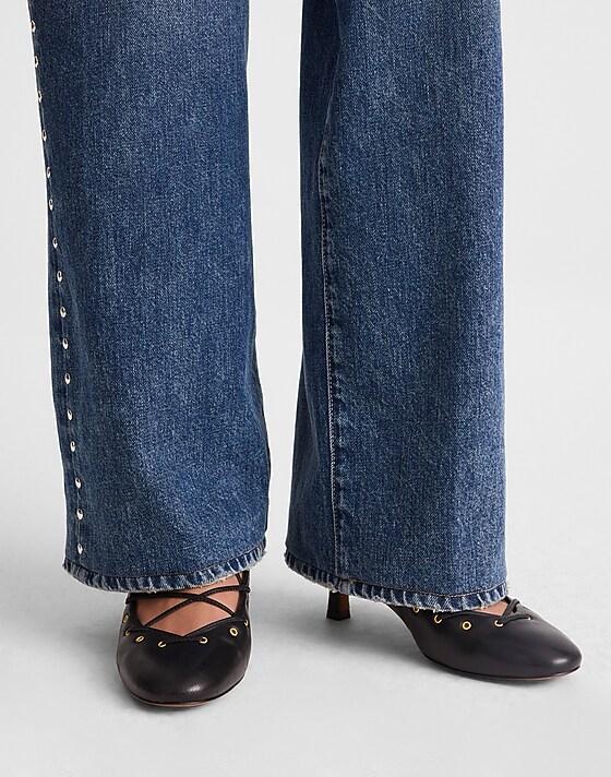 Madewell The Remy Lace-Up Pump True Black