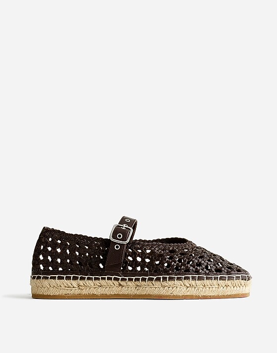 madewell The Remy Mary Jane Espadrille dark carob