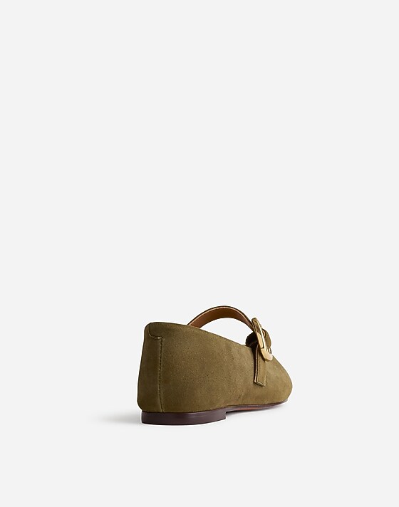 Madewell The Remy Mary Jane Flat Aged Olive
