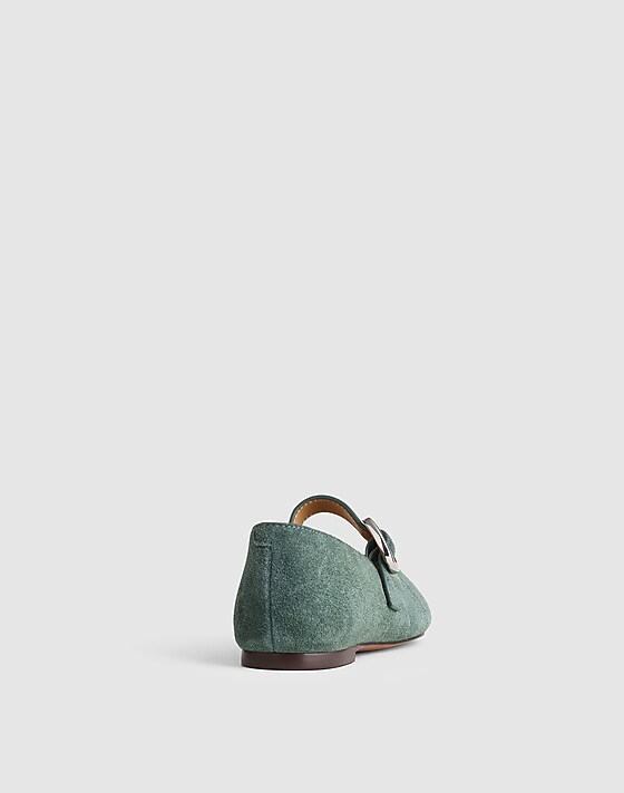 Madewell The Remy Mary Jane Flat Architect Green