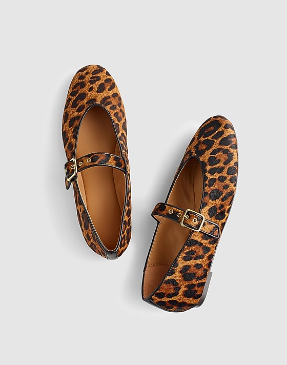 Madewell The Remy Mary Jane Flat Caramel Multi