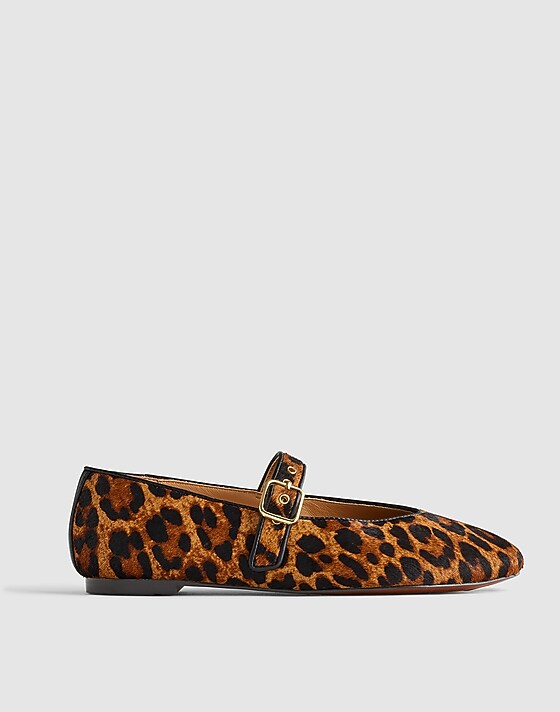 madewell The Remy Mary Jane Flat caramel multi