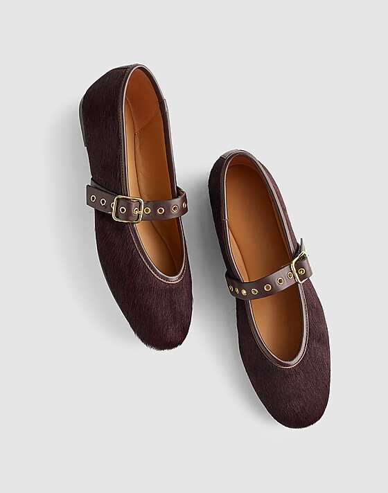 Madewell The Remy Mary Jane Flat Chocolate Raisin